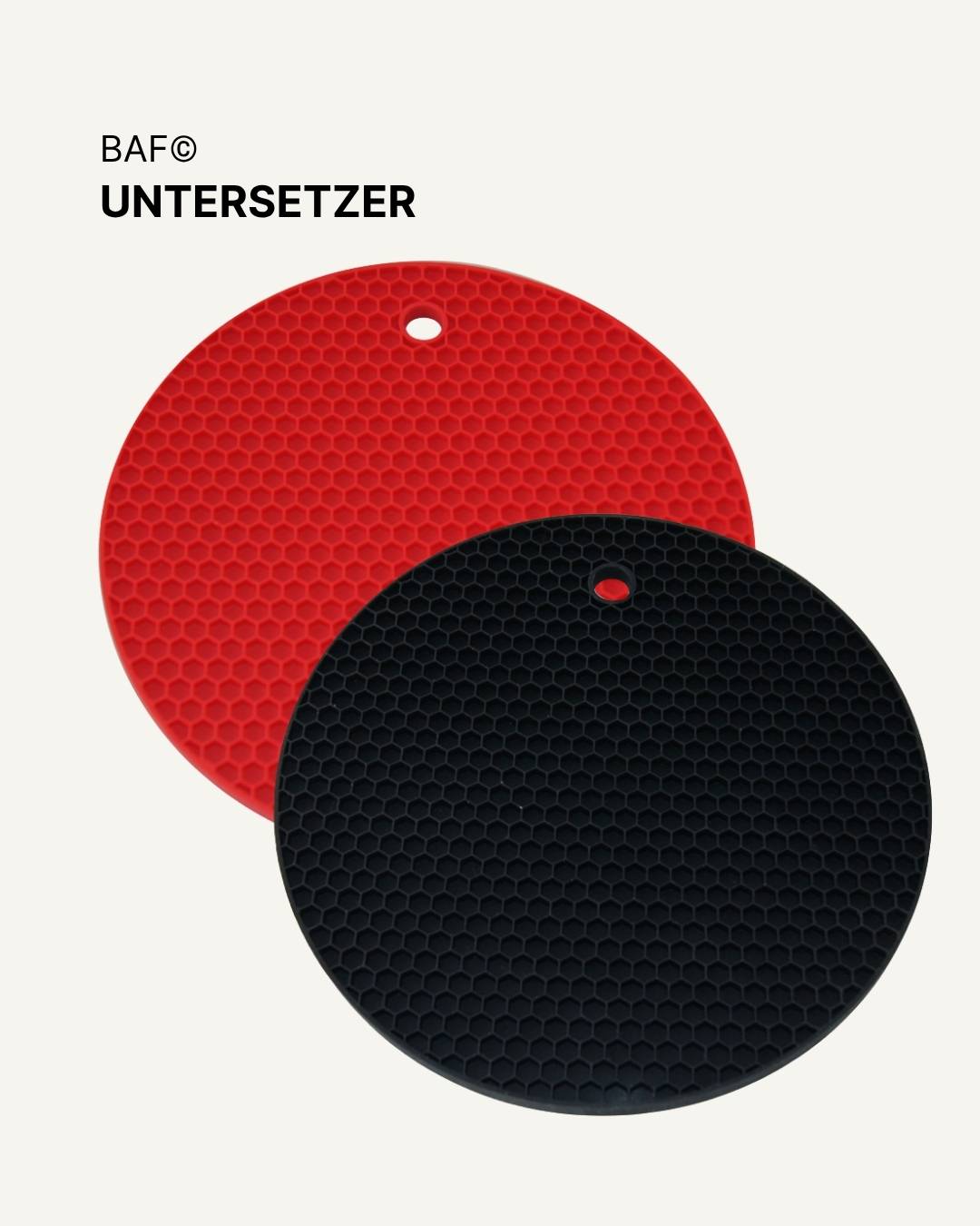 Silicone coaster, ø 18.5 cm