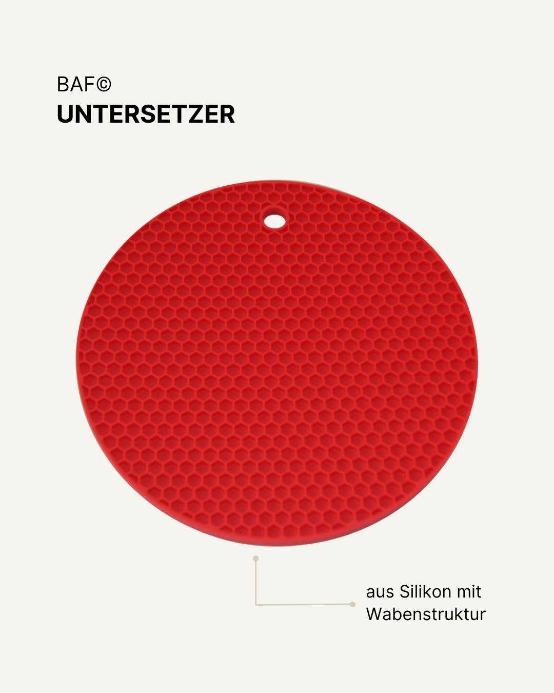 Silicone coaster, ø 18.5 cm