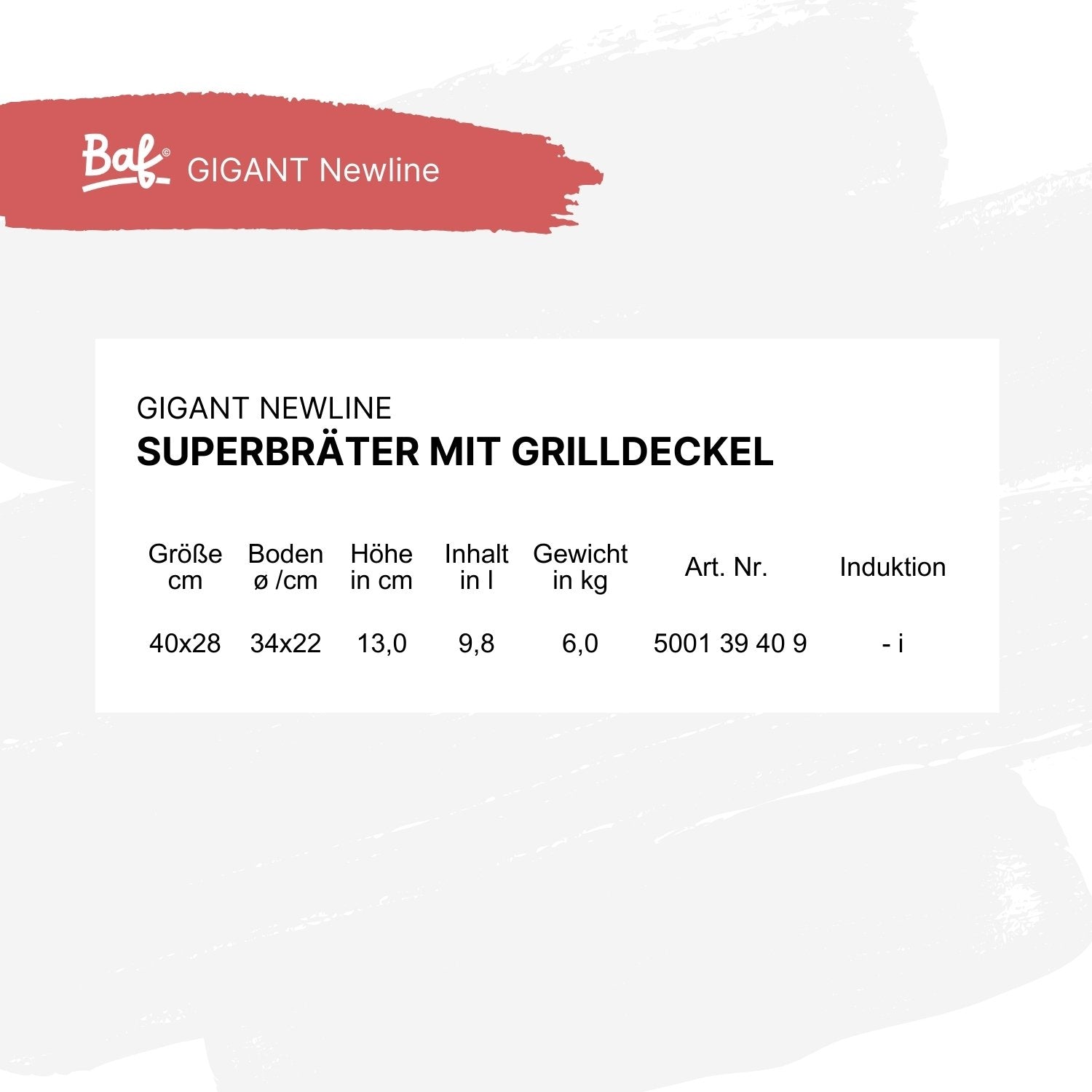 GIGANT Newline Superbräter mit Grilldeckel