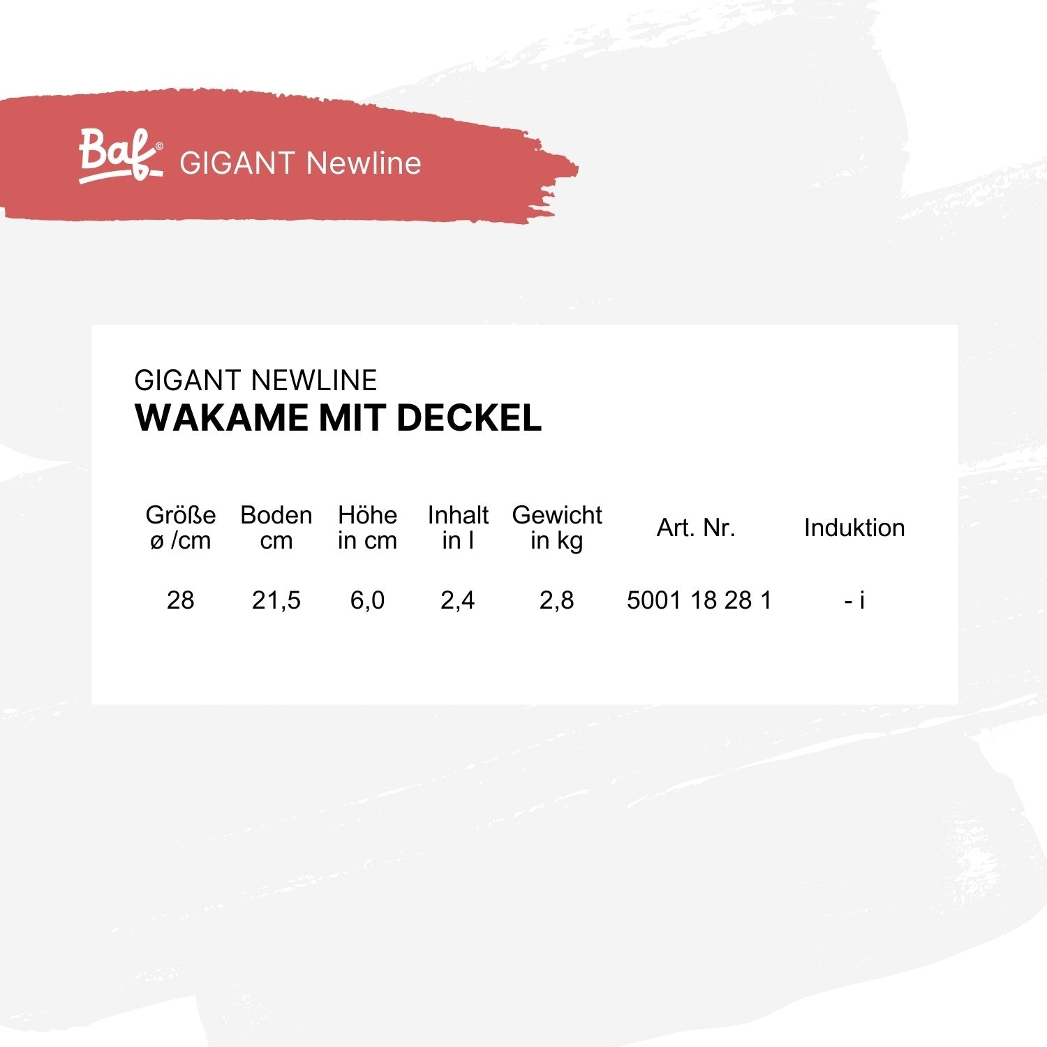 GIGANT Newline Wakame mit Deckel