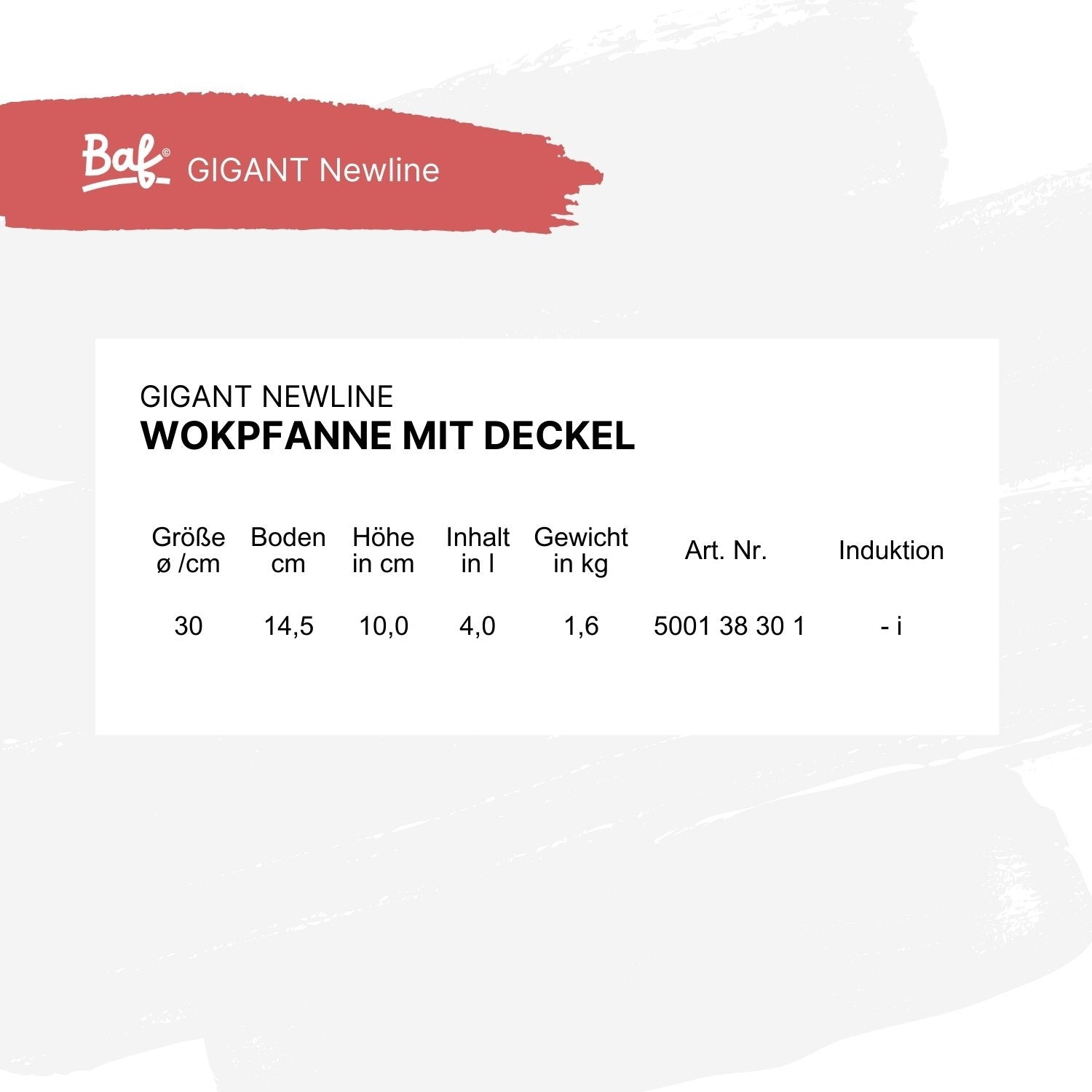 GIGANT Newline wok with lid